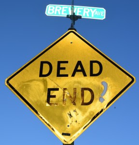 Brewery Gulch, now politely called Brewery Avenue. My grandparents lived here for a couple of years. Fortunately, the Gulch was not a dead end for my family.