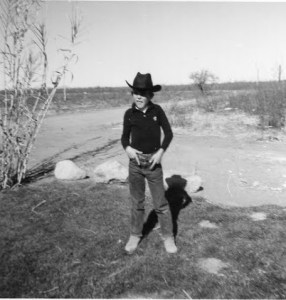 On the ranch, circa 1964, shortly after I shot a man in Reno just to watch him die.