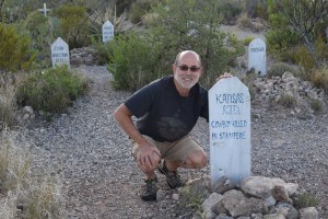 John at Kansas Kid Grave Marker